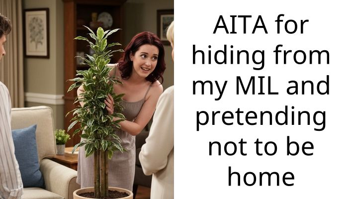 AITA for hiding from my MIL and pretending not to be home