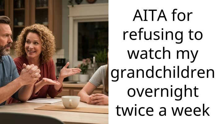 AITA for refusing to watch my grandchildren overnight twice a week