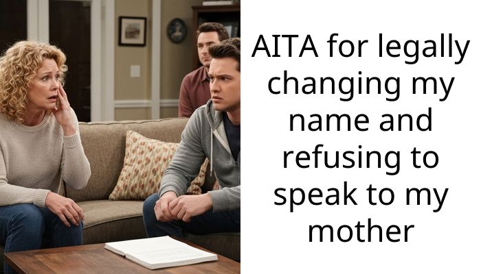 AITA for legally changing my name and refusing to speak to my mother