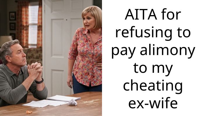 AITA for refusing to pay alimony to my cheating ex-wife