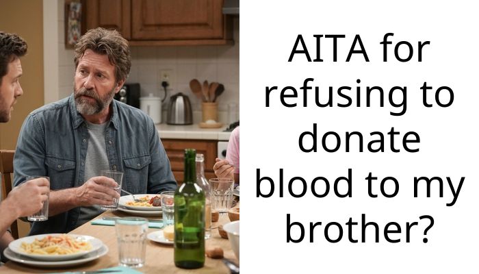 My Mom Is Furious Because I Refused To Donate Blood To My Brother After His Accident