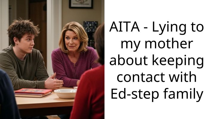 AITA – Lying to my mother about keeping contact with Ed-step family
