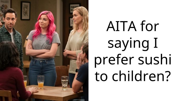 AITA for saying I prefer sushi to children?