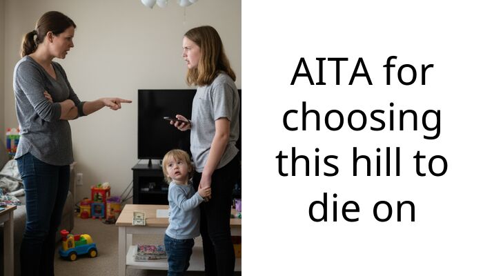 AITA for choosing this hill to die on