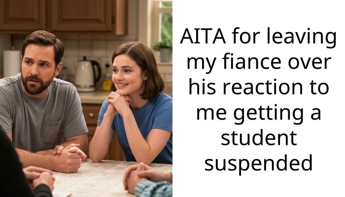 AITA for leaving my fiance over his reaction to me getting a student suspended