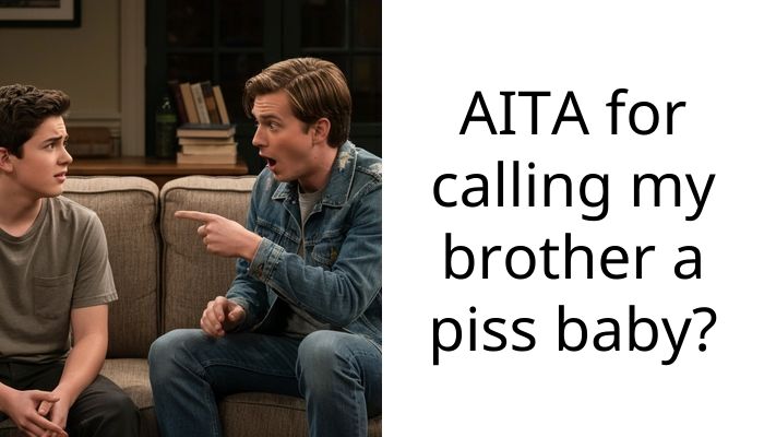 AITA for calling my brother a p**s baby?