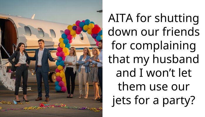 AITA for shutting down our friends for complaining that my husband and I won’t let them use our jets for a party?