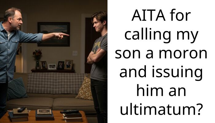 AITA for calling my son a moron and issuing him an ultimatum?