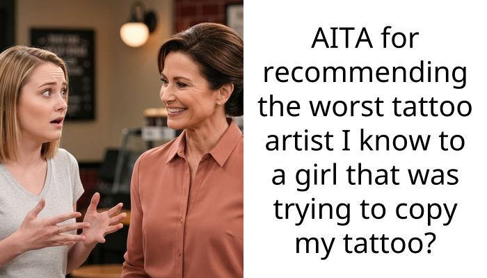 AITA for recommending the worst tattoo artist I know to a girl that was trying to copy my tattoo?