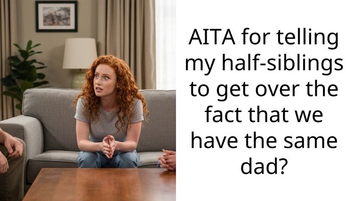 AITA for telling my half-siblings to get over the fact that we have the same dad?