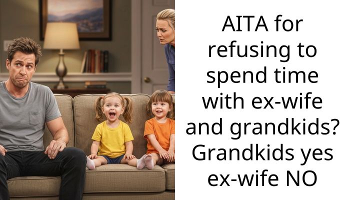 AITA for refusing to spend time with ex-wife and grandkids? Grandkids yes ex-wife NO