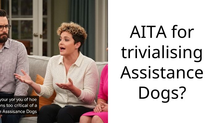 AITA for trivialising A*sistance Dogs?