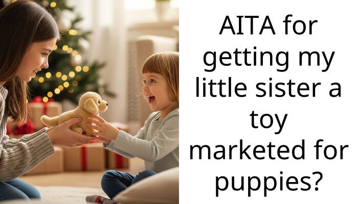 AITA for getting my little sister a toy marketed for puppies?