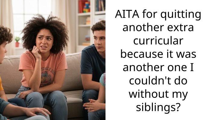AITA for quitting another extra curricular because it was another one I couldn’t do without my siblings?