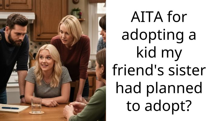 AITA for adopting a kid my friend’s sister had planned to adopt?