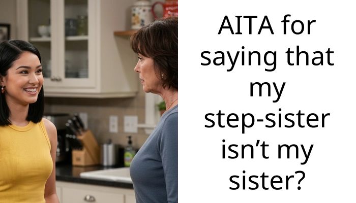 AITA for saying that my step-sister isn’t my sister?