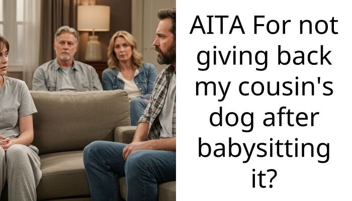 AITA For not giving back my cousin’s dog after babysitting it?