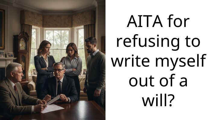 AITA for refusing to write myself out of a will?