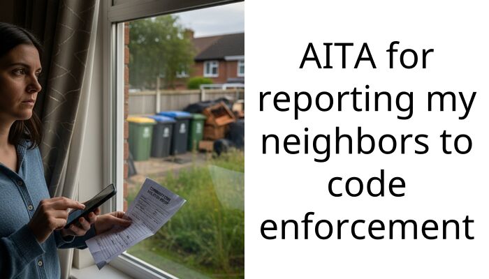 AITA for reporting my neighbors to code enforcement