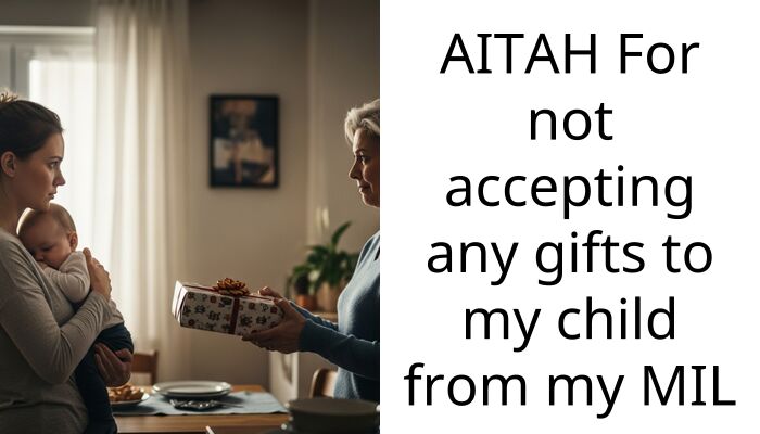 AITAH For not accepting any gifts to my child from my MIL