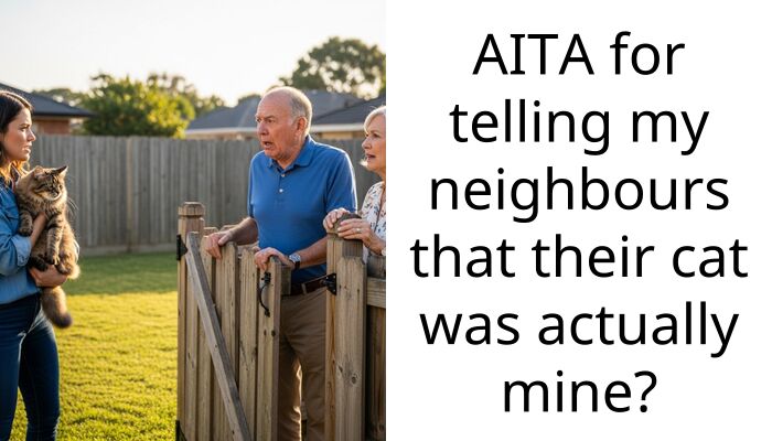 AITA for telling my neighbours that their cat was actually mine?
