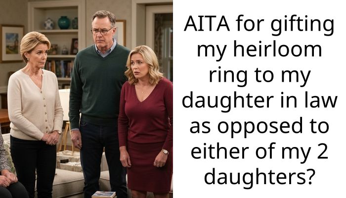 AITA for gifting my heirloom ring to my daughter in law as opposed to either of my 2 daughters?