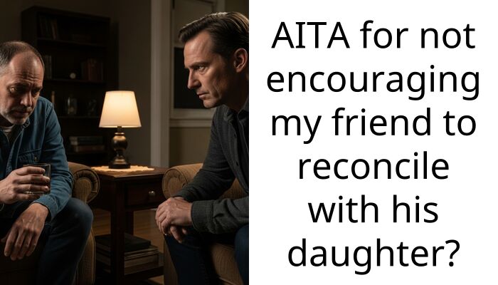 AITA for not encouraging my friend to reconcile with his daughter?