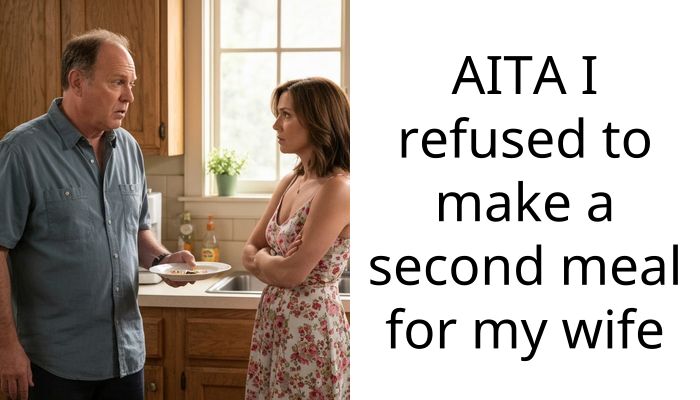AITA I refused to make a second meal for my wife