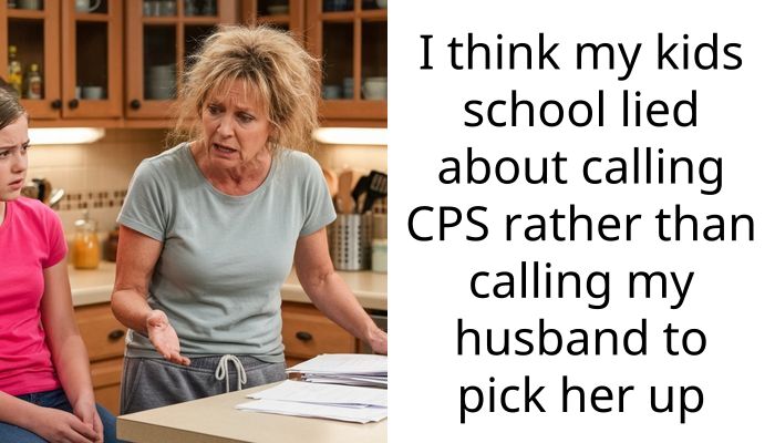 I think my kids school lied about calling CPS rather than calling my husband to pick her up