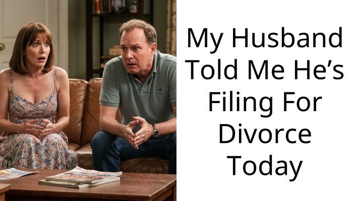 My Husband Told Me He’s Filing For Divorce Today