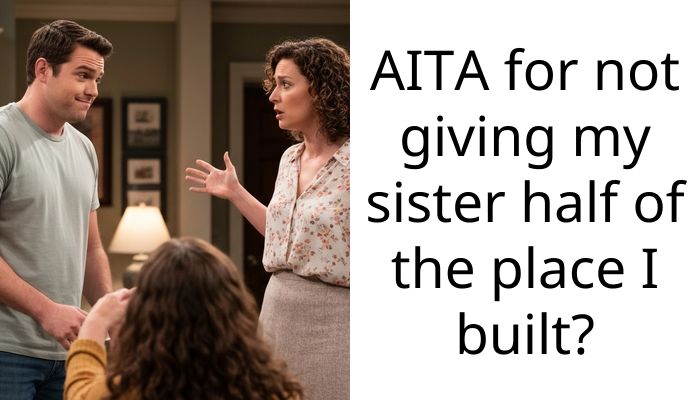 AITA for not giving my sister half of the place I built?