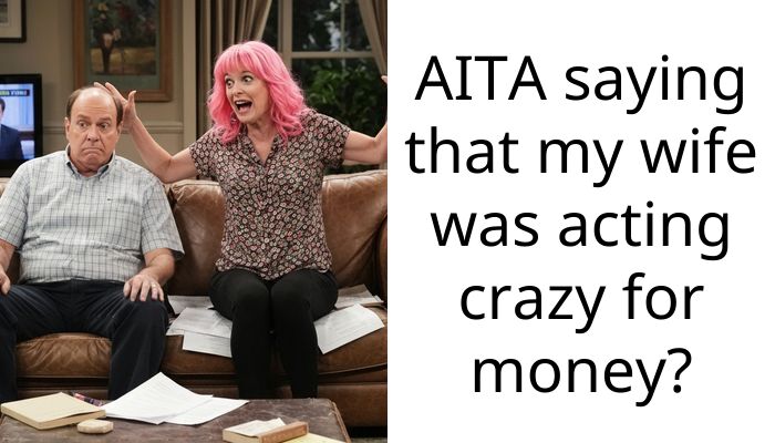 AITA saying that my wife was acting crazy for money?