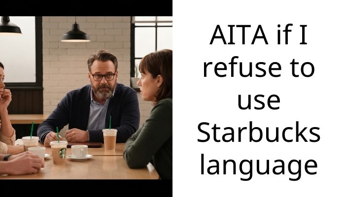 AITA if I refuse to use Starbucks language