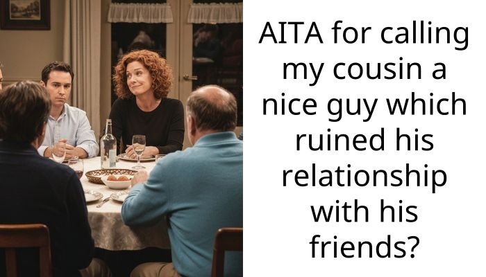 AITA for calling my cousin a nice guy which ruined his relationship with his friends?