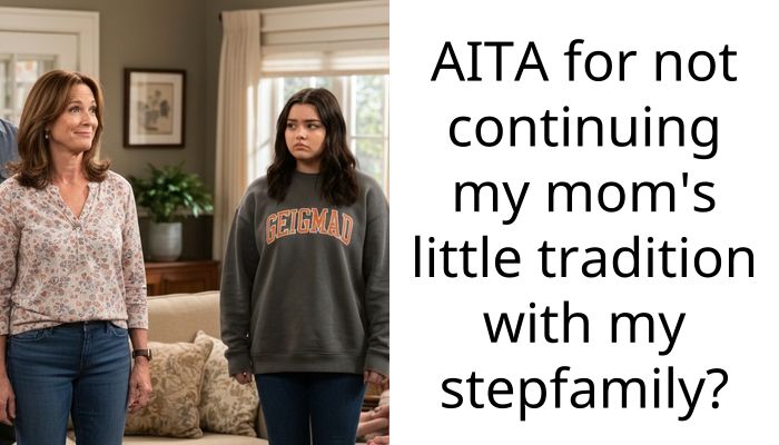 AITA for not continuing my mom’s little tradition with my stepfamily?