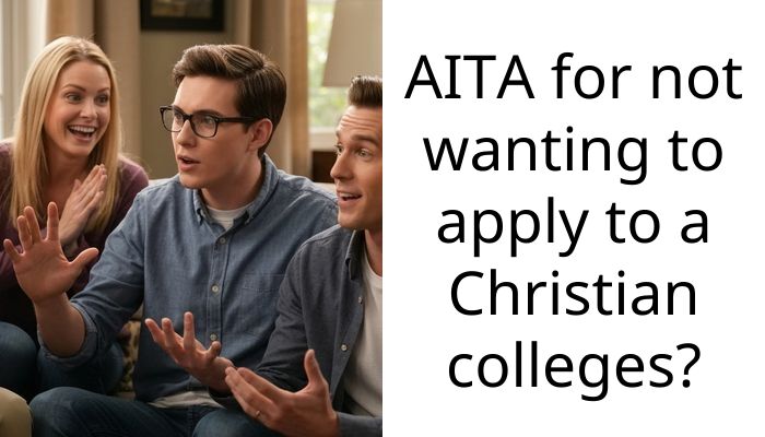 AITA for not wanting to apply to a Christian colleges?