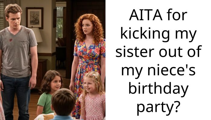 AITA for kicking my sister out of my niece’s birthday party?