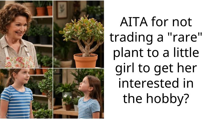 AITA for not trading a “rare” plant to a little girl to get her interested in the hobby?