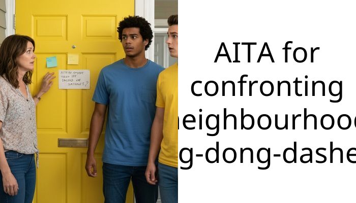 AITA for confronting neighbourhood ding-dong-dashers?