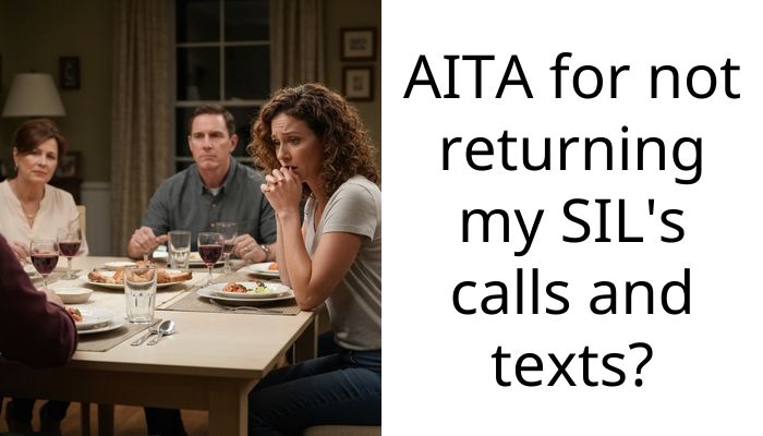 AITA for not returning my SIL’s calls and texts?