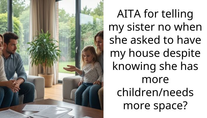 AITA for telling my sister no when she asked to have my house despite knowing she has more children/needs more space?