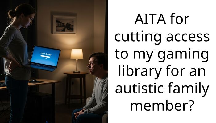 AITA for cutting access to my gaming library for an autistic family member?