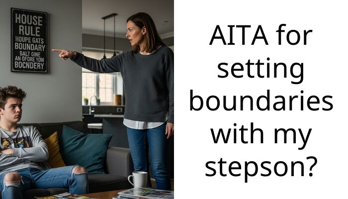 AITA for setting boundaries with my stepson?