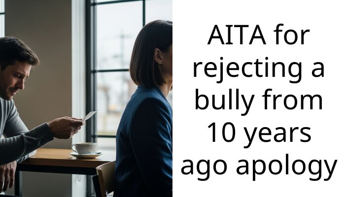 AITA for rejecting a bully from 10 years ago apology