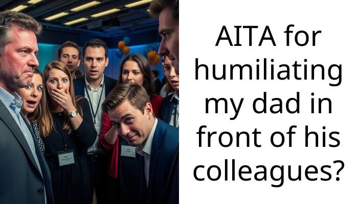 AITA for humiliating my dad in front of his colleagues?