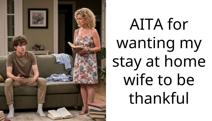 AITA for wanting my stay at home wife to be thankful