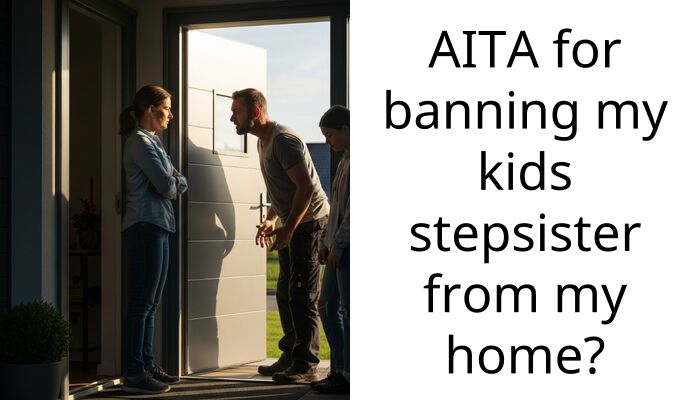AITA for banning my kids stepsister from my home?