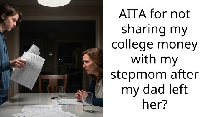 AITA for not sharing my college money with my stepmom after my dad left her?