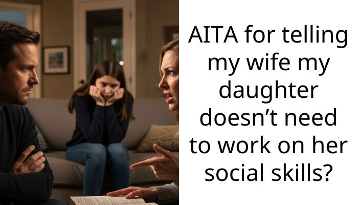 AITA for telling my wife my daughter doesn’t need to work on her social sk**ls?