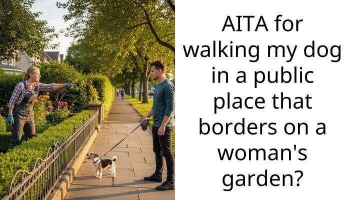 Antidog Lady Shamelessly Requires The Dog Owner To Stop Walking A Dog Along The Public Path By Her House
